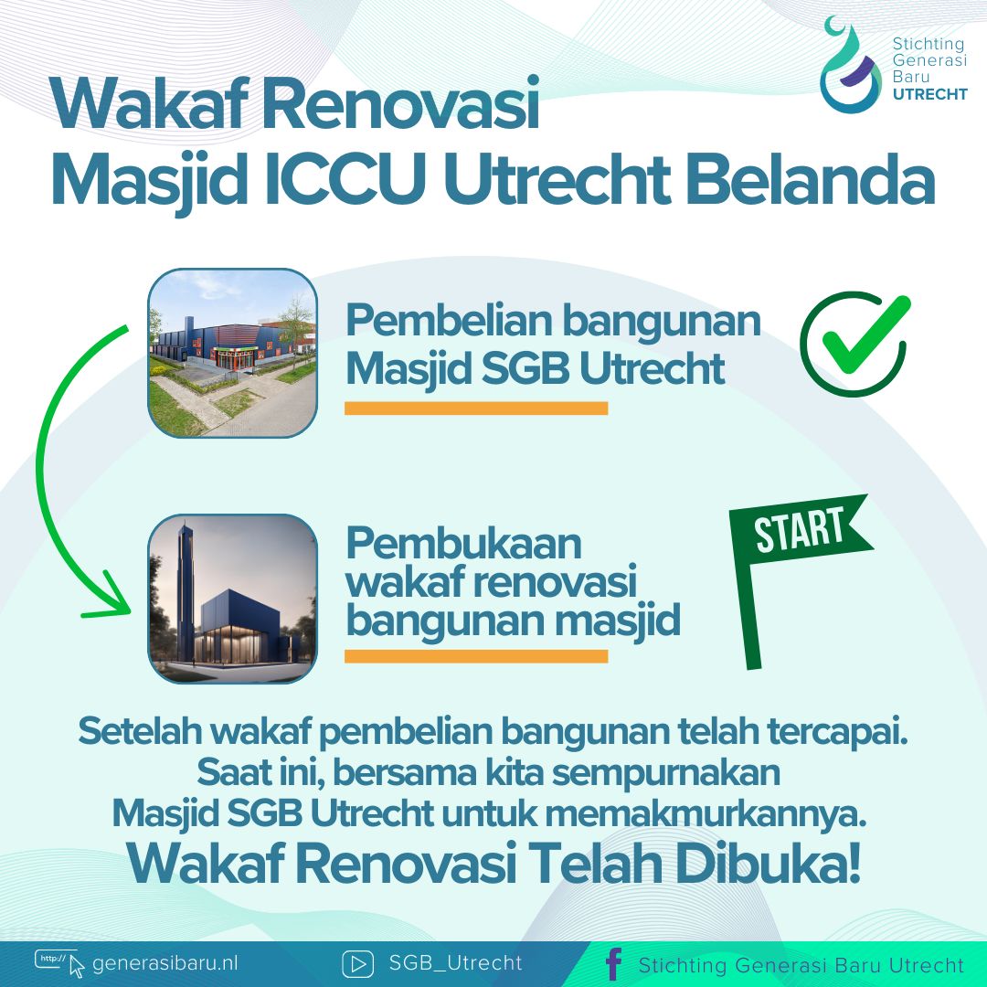 WAKAF RENOVASI MASJID ICCU UTRECHT BELANDA